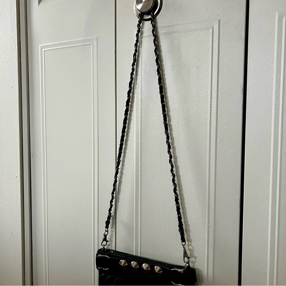 BE&D Black Leather Studded Bag - Picture 5 of 9